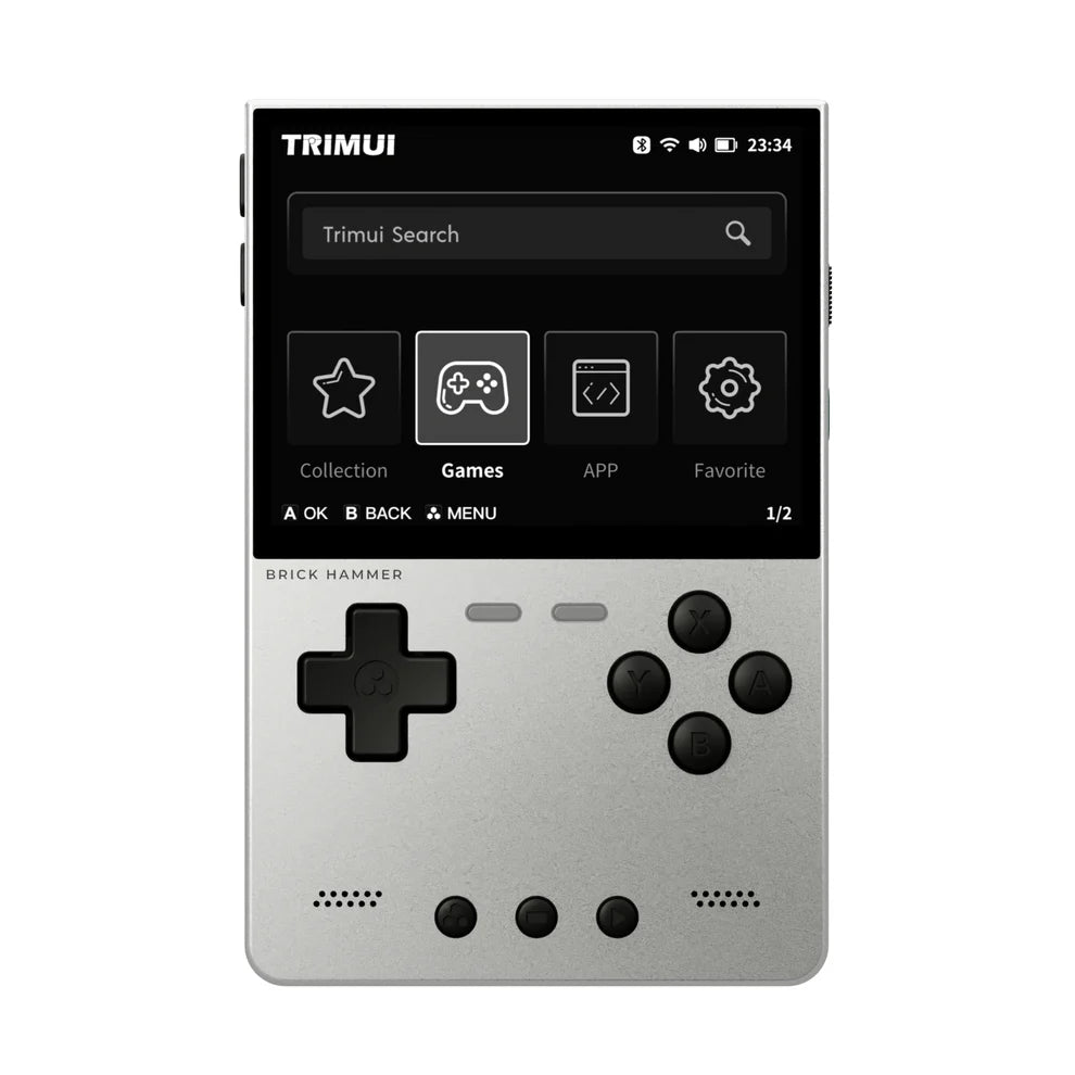TRIMUI BRICK HAMMER Brick Metal 3.2 Open Source Handheld Game Console, Childhood Memories, Collection, Gift