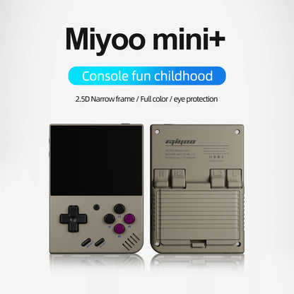 Grey Miyoo Mini Plus: 3.5" High-Res IPS Screen Retro Handheld Console