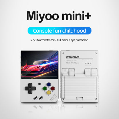 White Miyoo Mini Plus: 3.5" High-Res IPS Screen Retro Handheld Console
