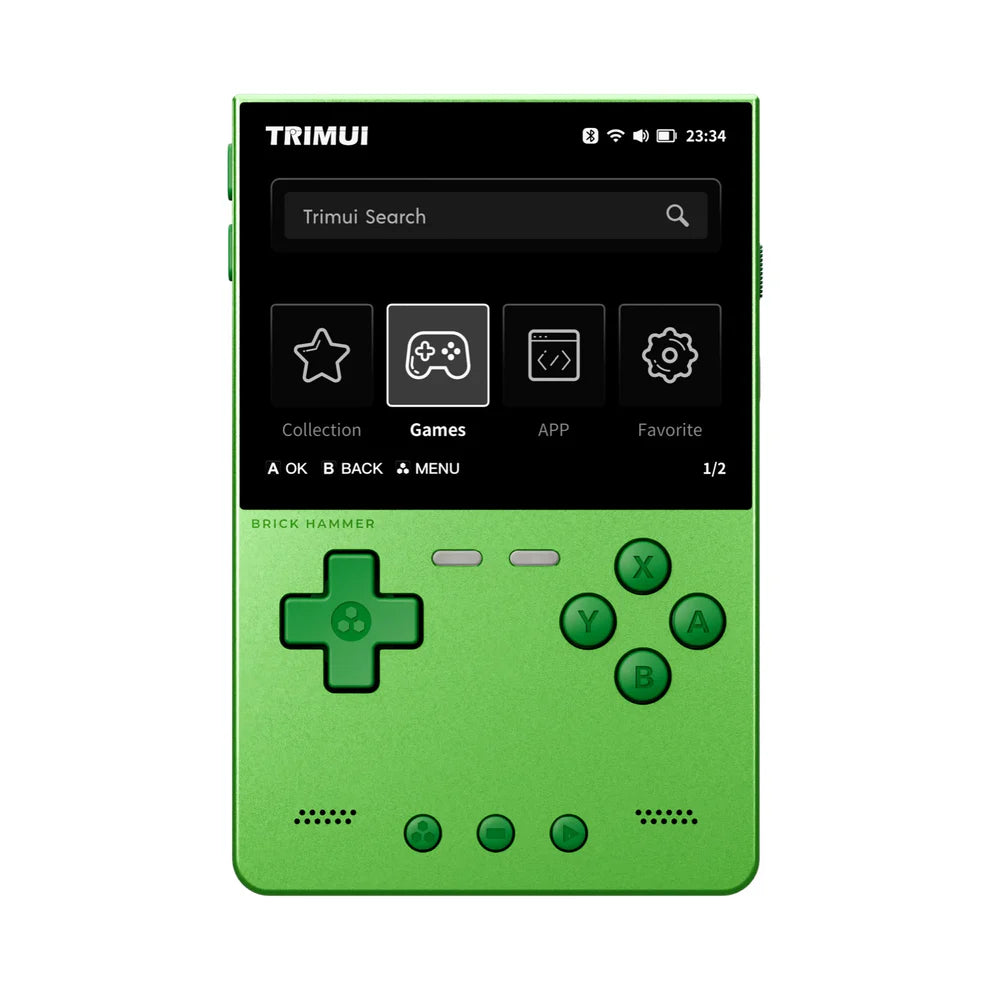 TRIMUI BRICK HAMMER Brick Metal 3.2 Open Source Handheld Game Console, Childhood Memories, Collection, Gift