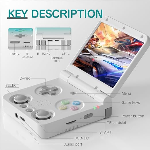 Miyoo Flip Handheld Retro Gaming Console – Compact, High-Performance, and Portable