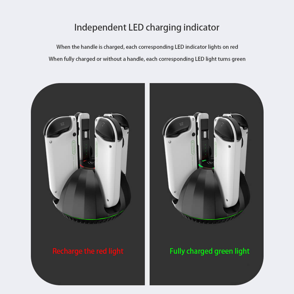 Independent LED charging indicator