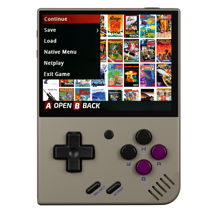 Grey Miyoo Mini Plus: 3.5" High-Res IPS Screen Retro Handheld Console