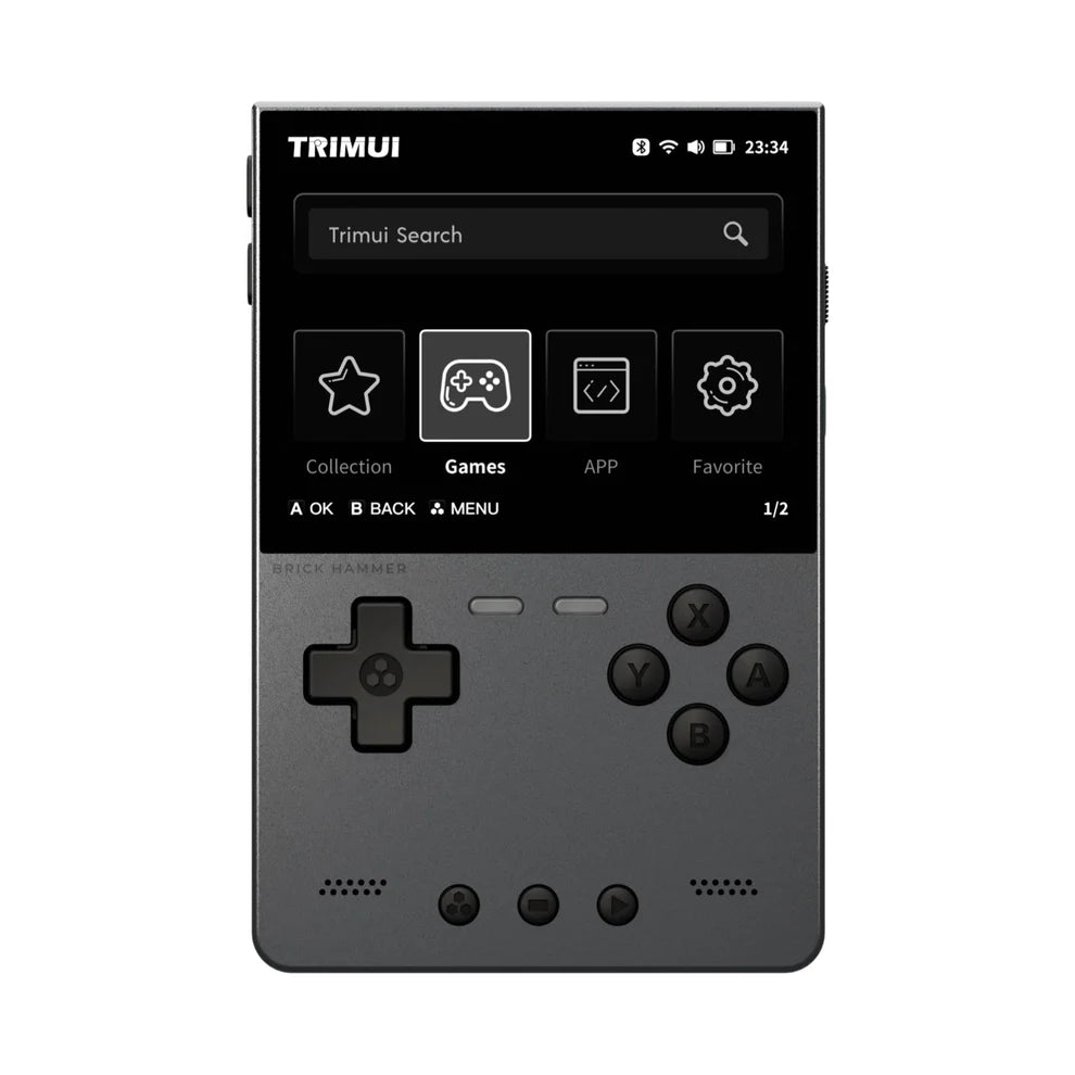 TRIMUI BRICK HAMMER Brick Metal 3.2 Open Source Handheld Game Console, Childhood Memories, Collection, Gift