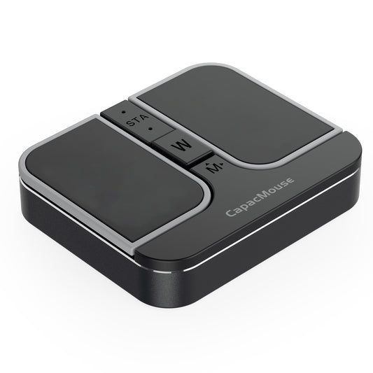 Mini Square Mouse | Wired, 2.4GHz Wireless, Dual Bluetooth | High Precision Sensor, Black