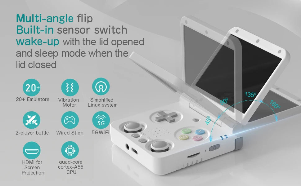 Miyoo Flip Handheld Retro Gaming Console – Compact, High-Performance, and Portable