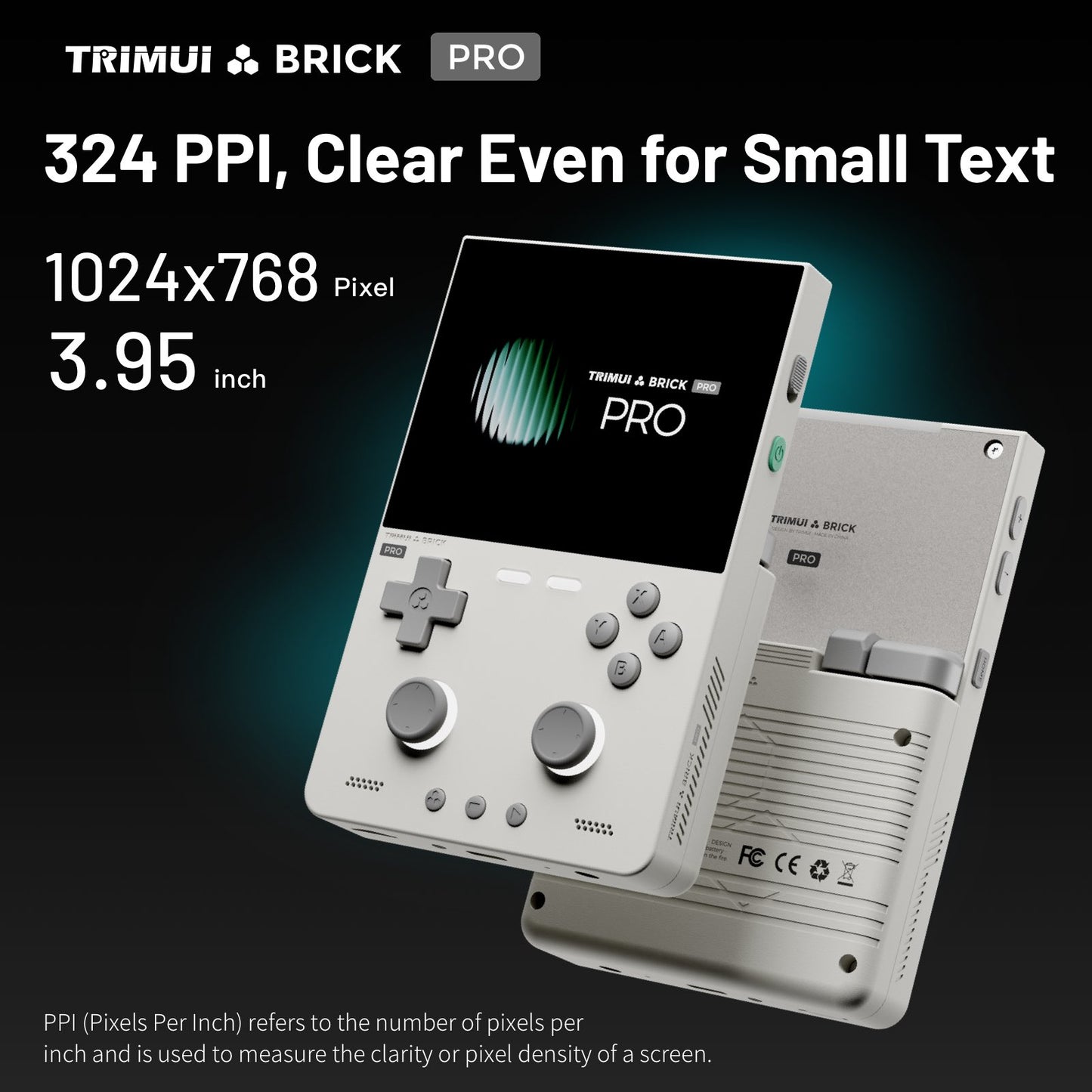 TRIMUI Brick Pro Handheld Game Console | CNC Metal Retro Gaming Device