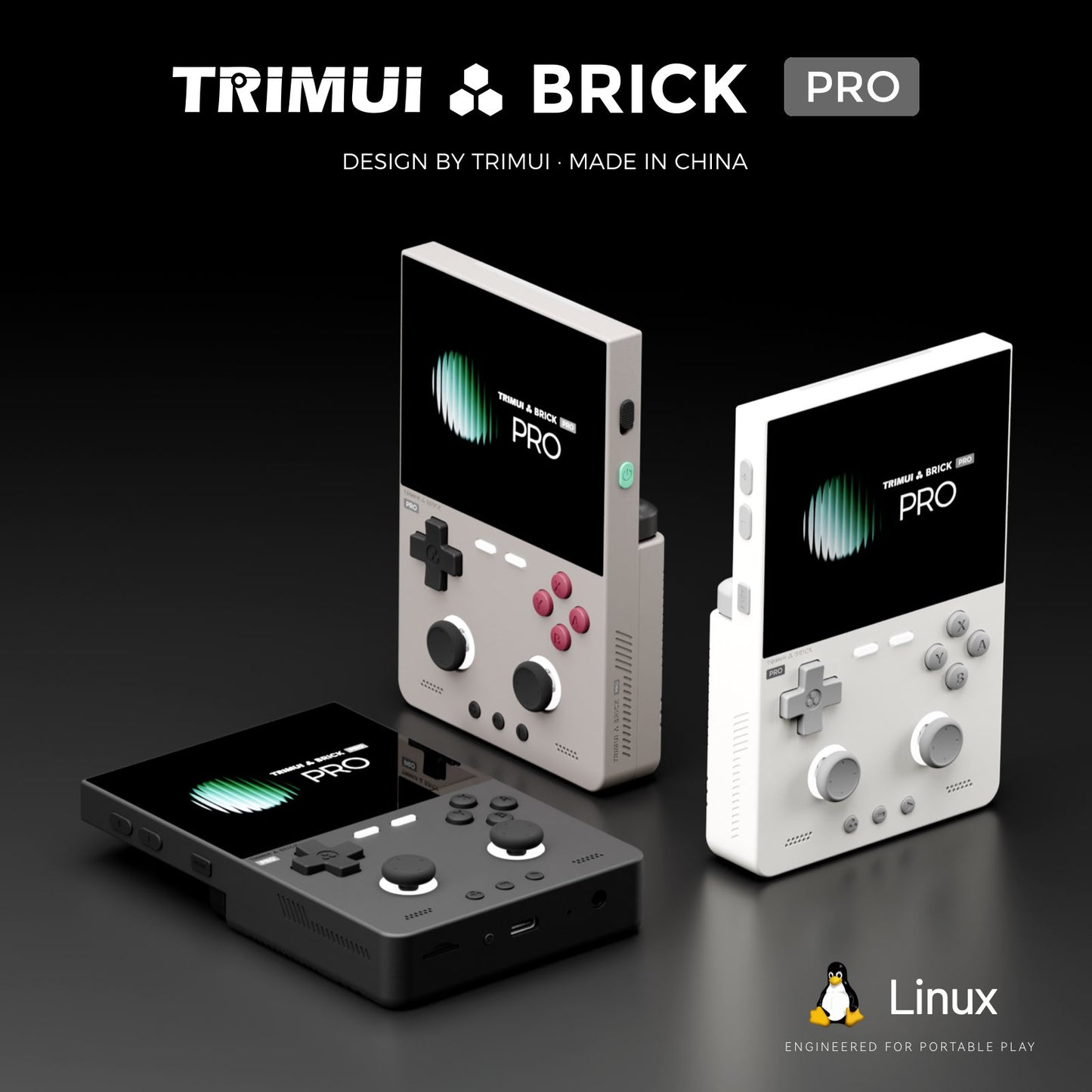 TRIMUI Brick Pro Handheld Game Console | CNC Metal Retro Gaming Device