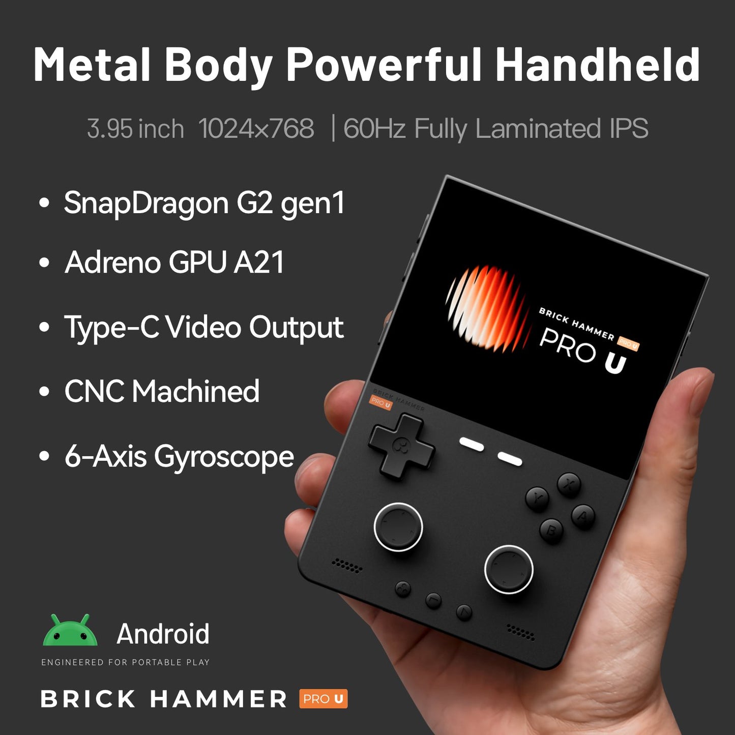 TRIMUI Brick Pro U Android Retro Handheld Console