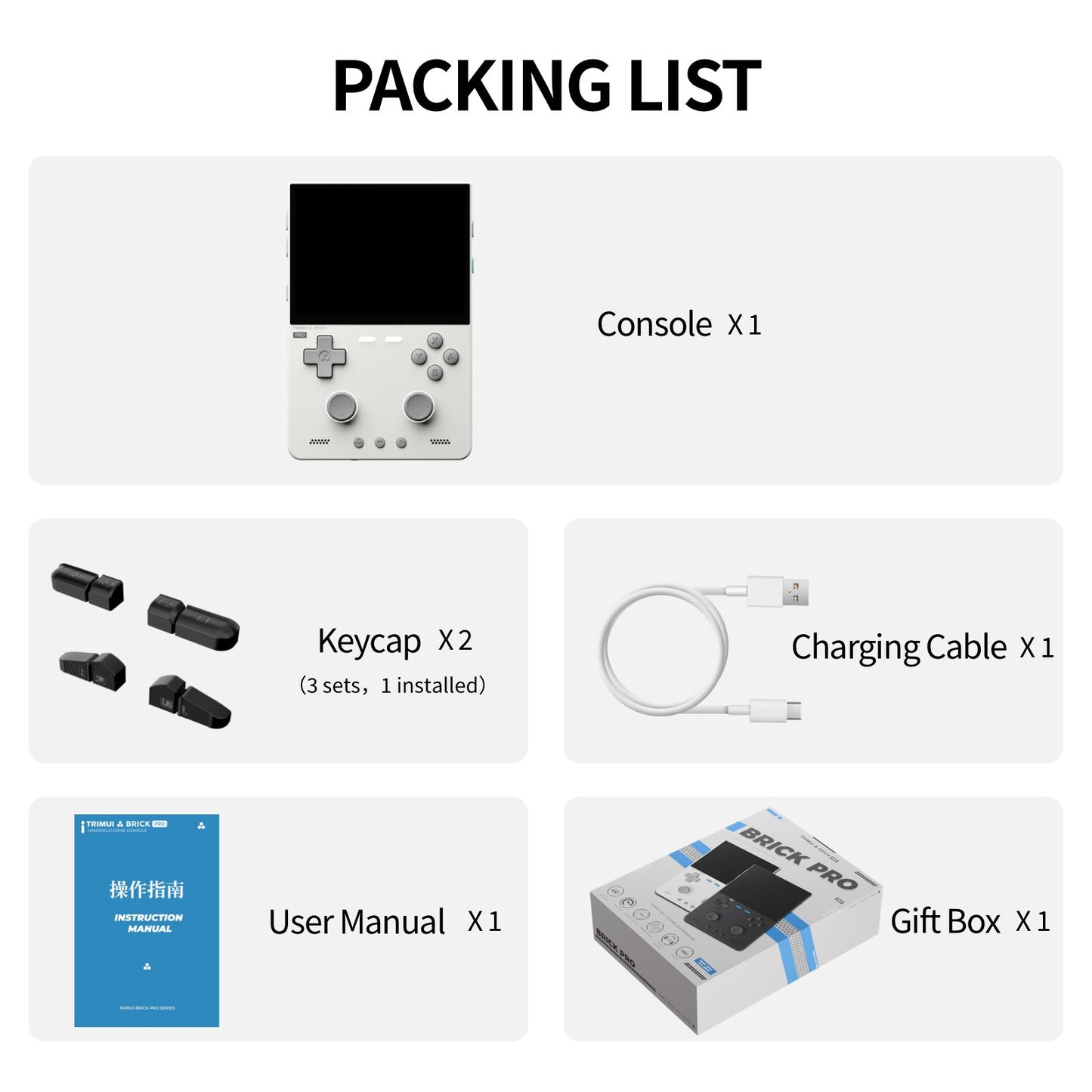 TRIMUI Brick Pro Handheld Game Console | CNC Metal Retro Gaming Device