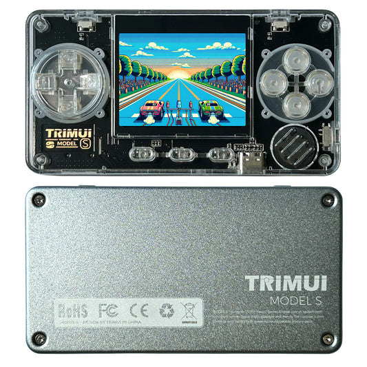 TRIMUI Model S Mini: 2" IPS Screen Retro Console, Metal Upgrade, ARM628, Grey